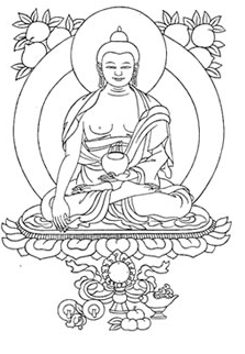 Boeddha tekening